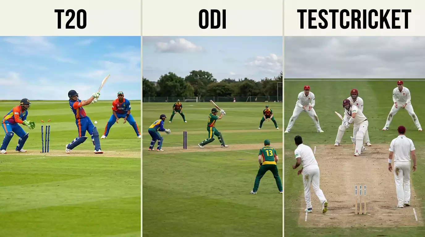 Cricket-Formate für Live-Wetten im Vergleich – T20, ODI und Test Cricket mit typischen Wettmärkten