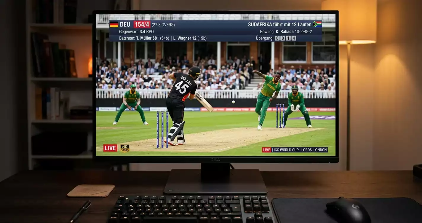 Cricket Live-Streaming beim Wettanbieter – kostenlos Cricket schauen und In-Play-Wetten platzieren