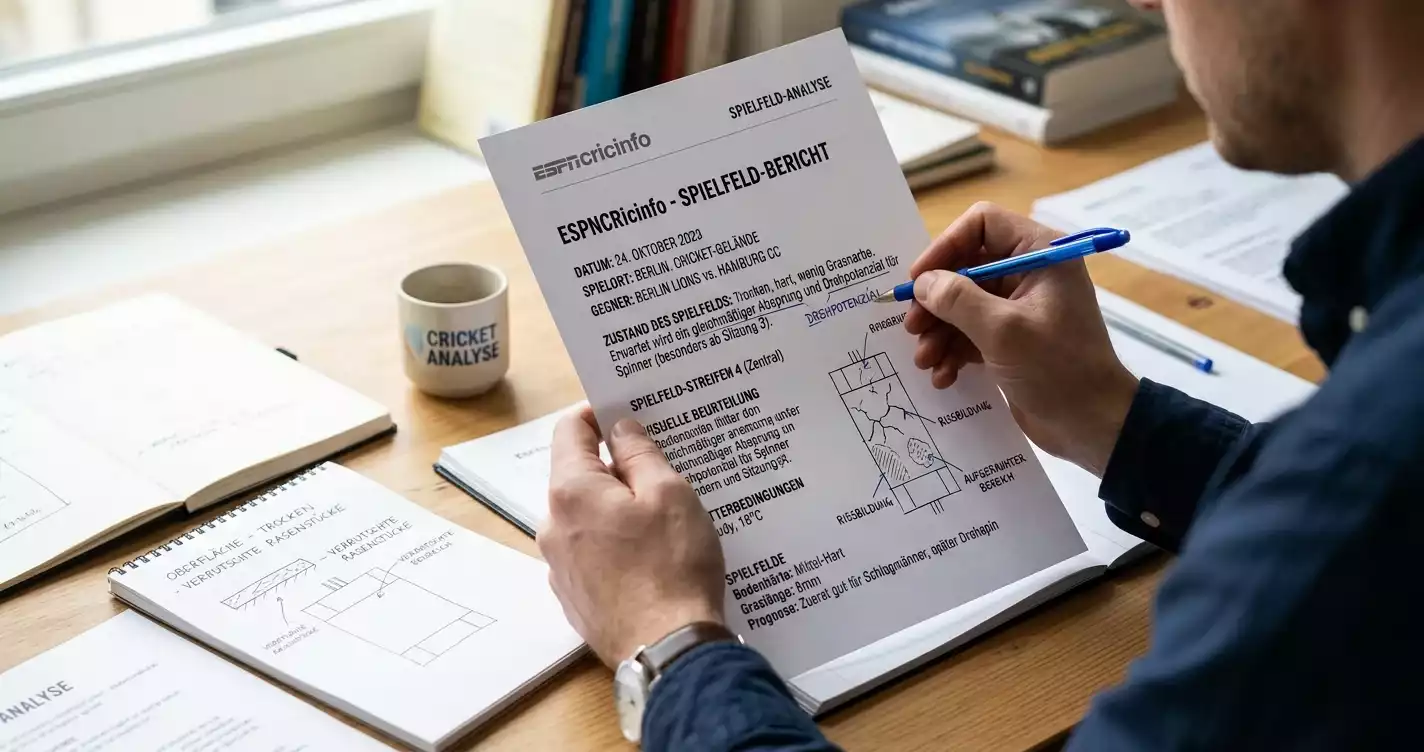 Pitchbericht bei ESPNCricinfo lesen für Cricket Wetten – praktische Anleitung zur Pitch-Analyse