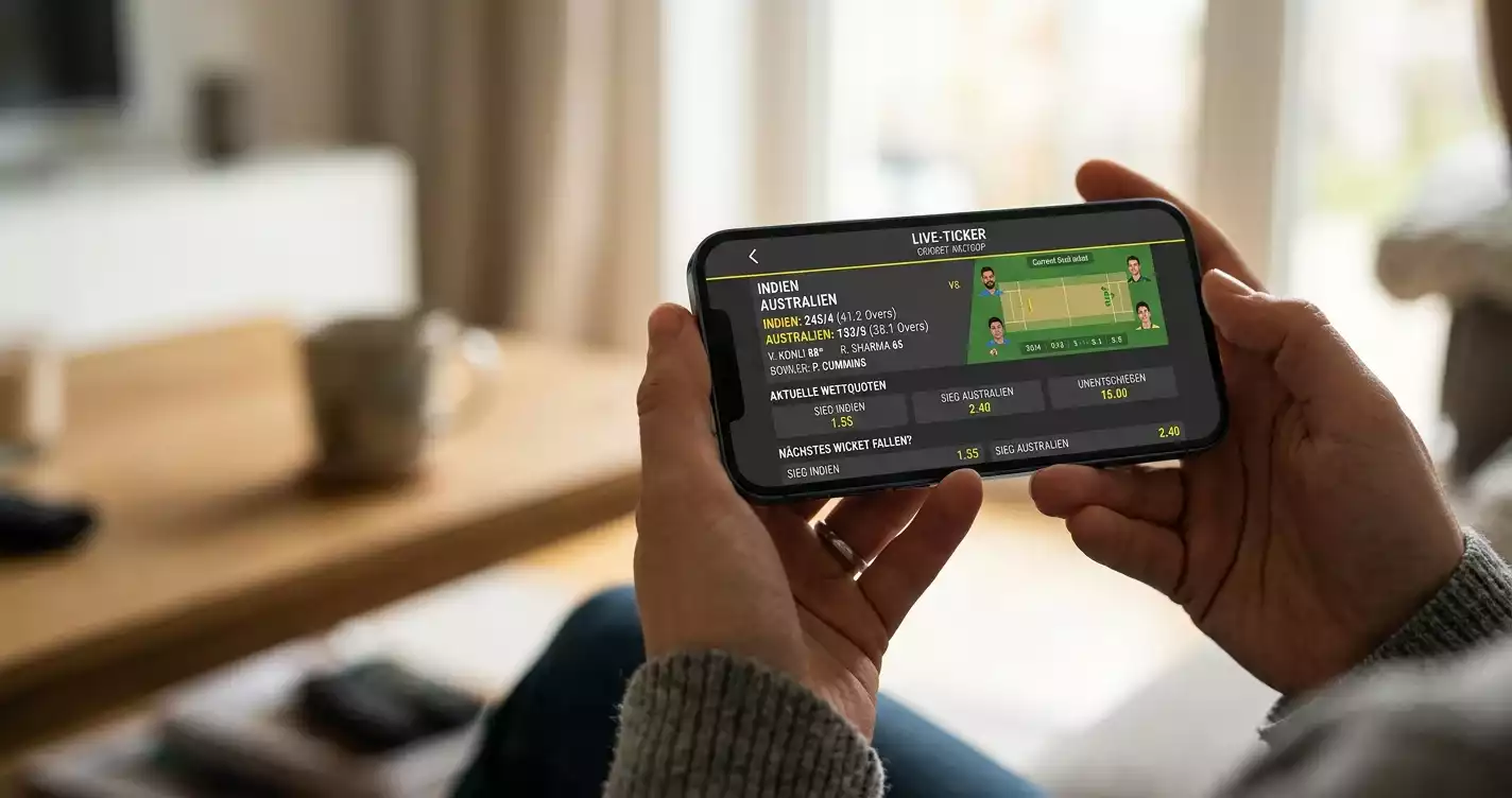 Cricket Wetten App – Die besten mobilen Angebote für In-Play-Cricket-Wetten in Deutschland 2026
