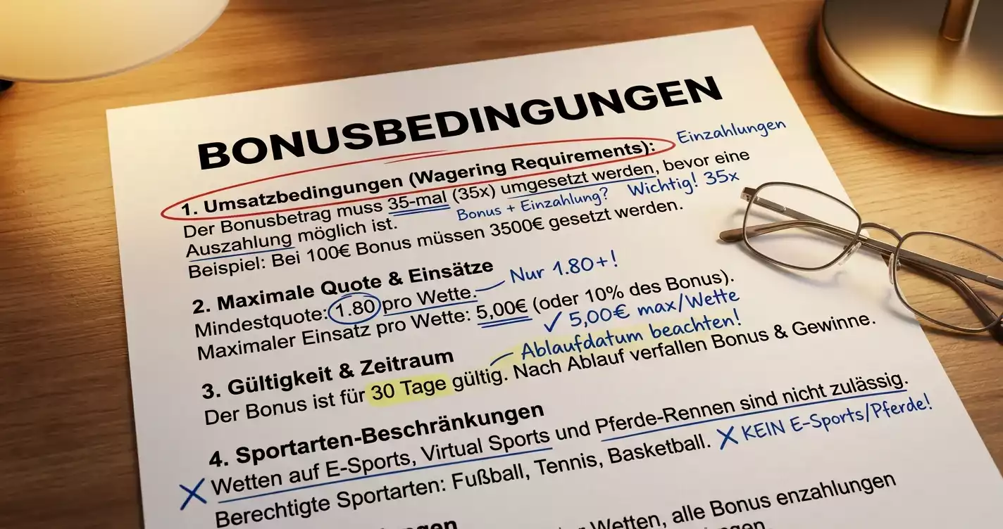 Cricket Wetten Bonus Umsatzbedingungen und Kleingedrucktes bei deutschen Anbietern