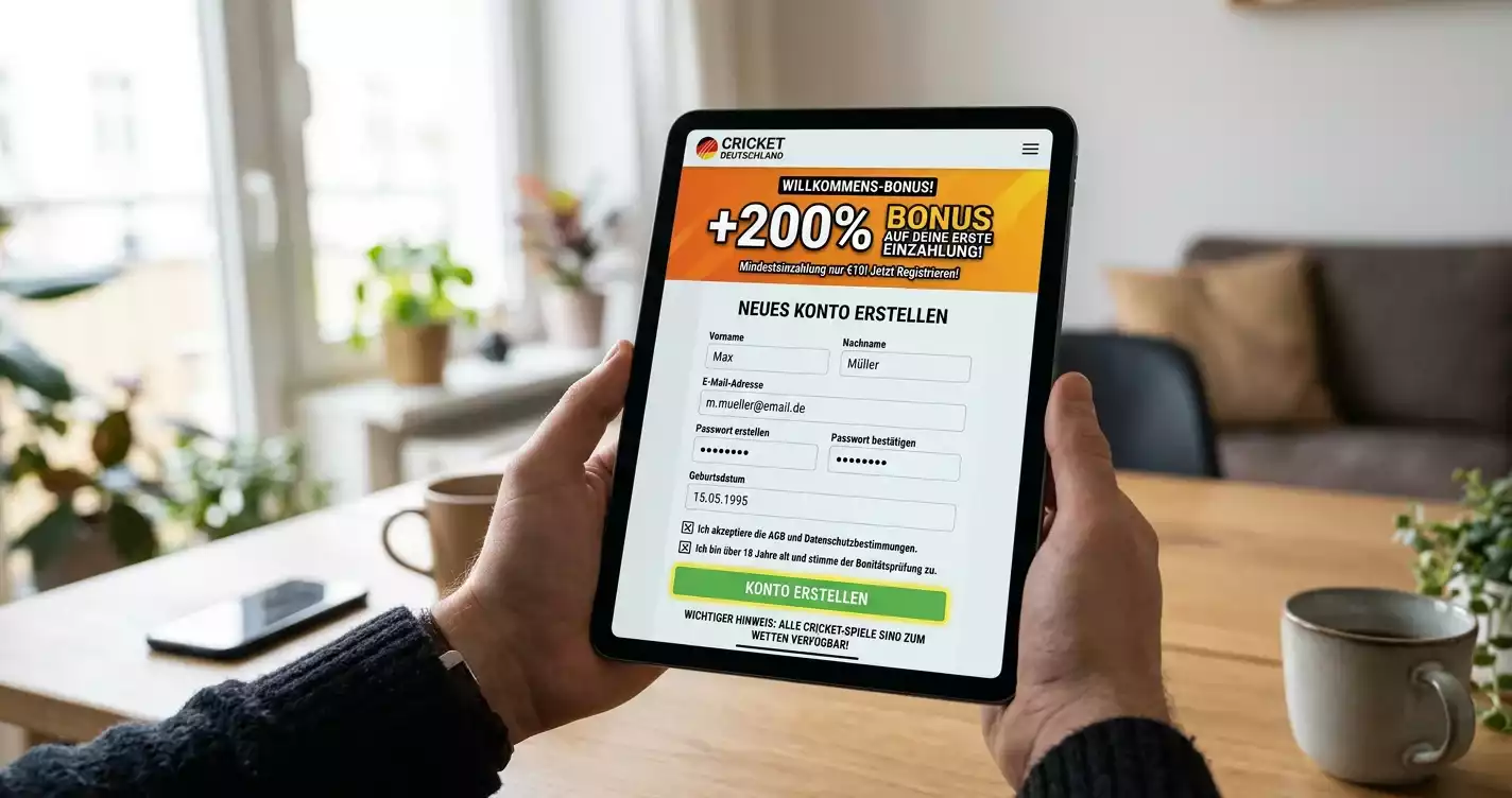 Willkommensbonus Cricket Wetten Nutzung bei GGL-lizenziertem Wettanbieter