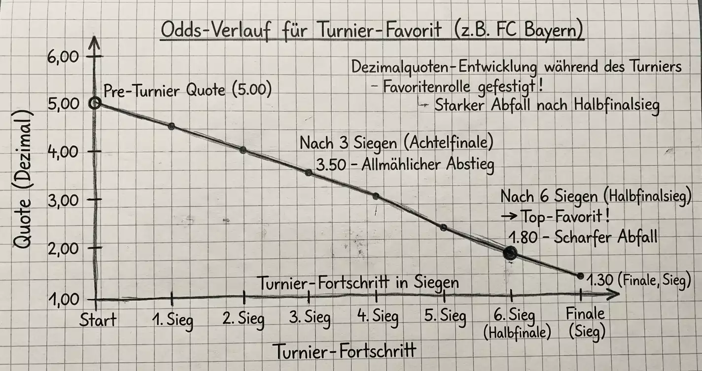 Quotenentwicklung bei Outright Cricket Wetten – Zeitpunktstrategie für Turniersieger-Märkte