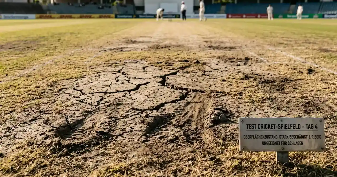 Pitchverschleiß über fünf Test-Cricket-Tage – Einfluss auf Spinner-Dominanz und Batting-Schwierigkeiten