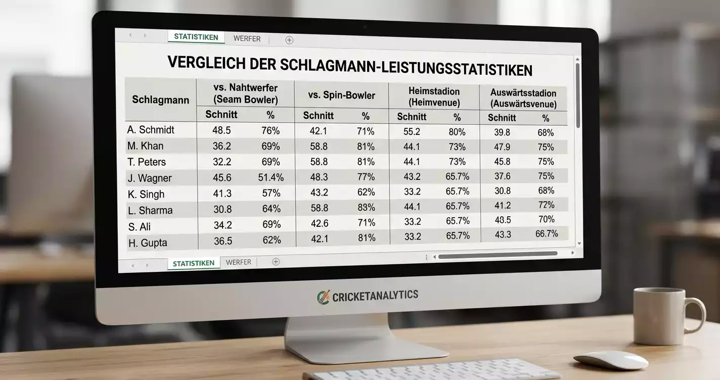 Head-to-Head Statistiken für Top Batsman Wetten Cricket